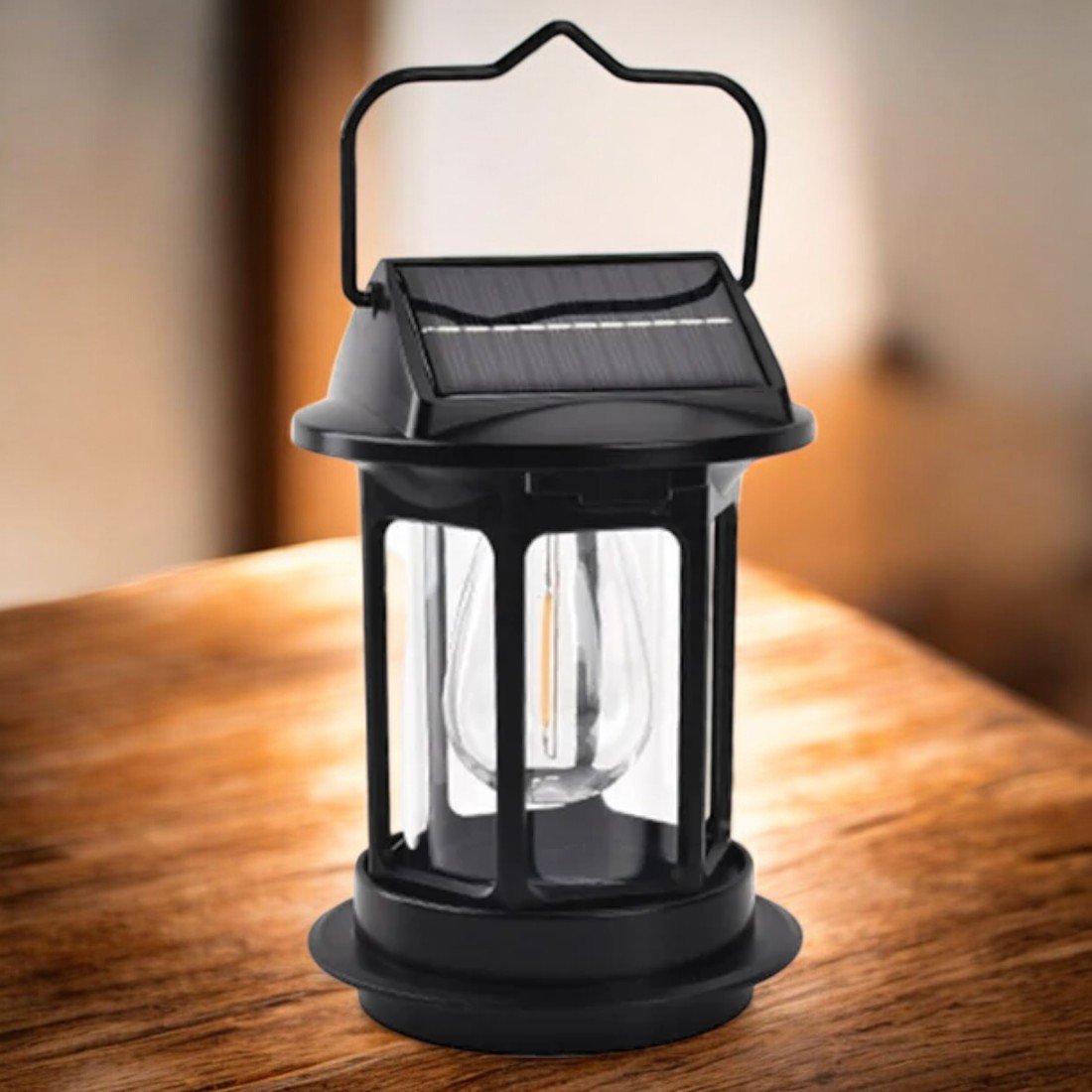 Solar Sensor LED Light 17*12.5cm - Outdoor Waterproof Solar Rechargeable Camping Lantern JD-7801