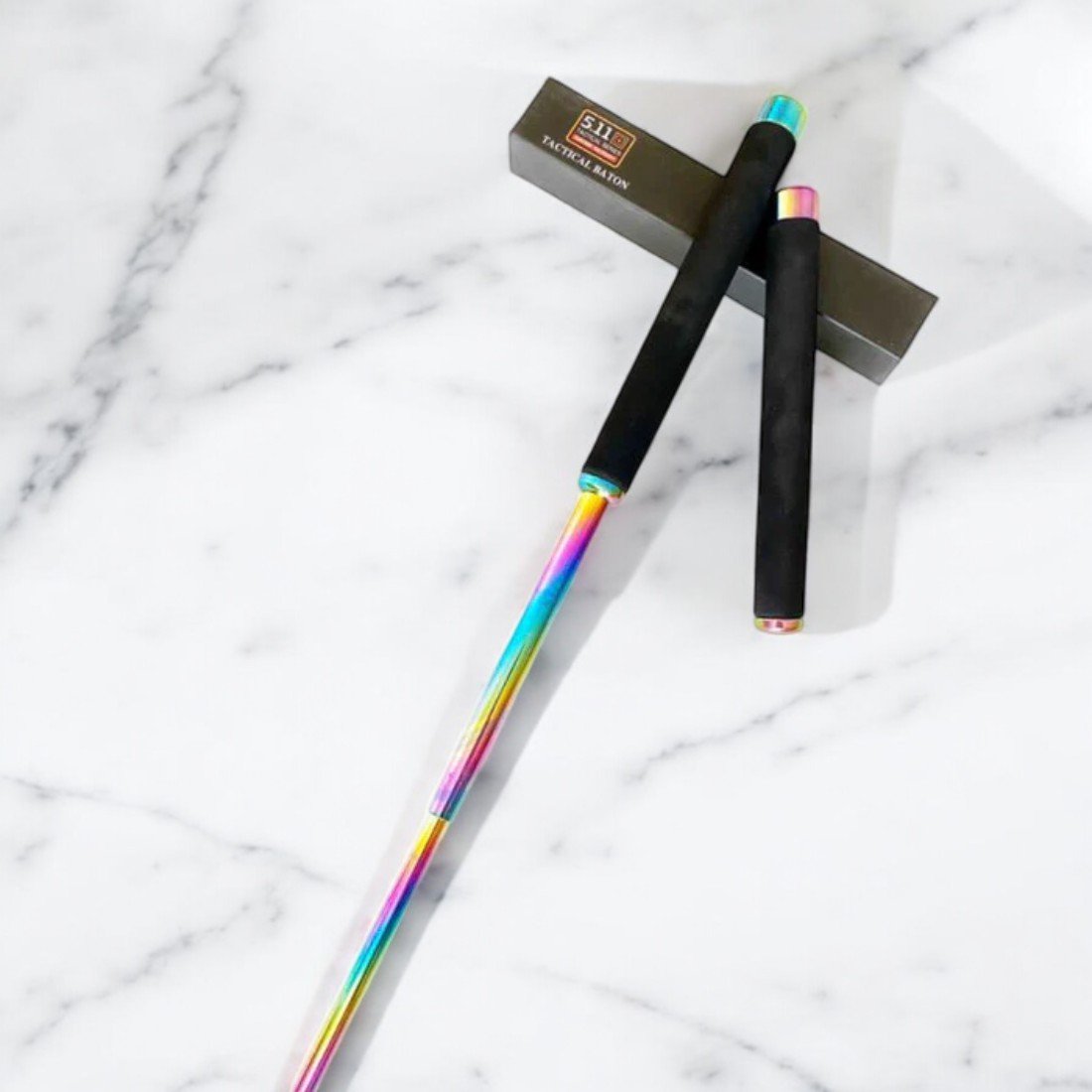 511 Tactical Baton Self Defense Stick 26-Inch Expandable, Easy Carry and portable, can break stones