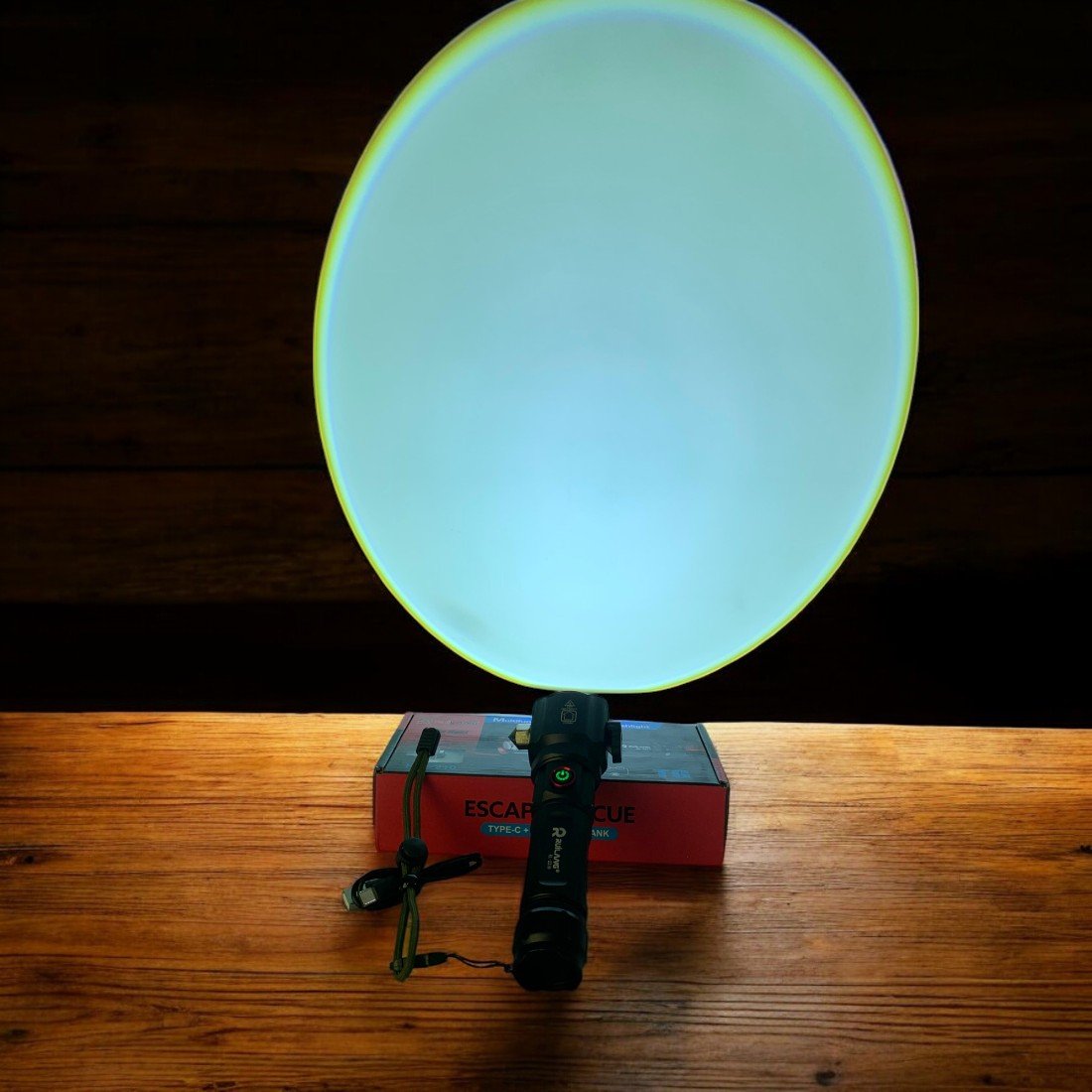 Ruilang Escape Rescue Multi-Functional Torch High Power Rechargeable LED Flashlight with USB Charging RL-2210