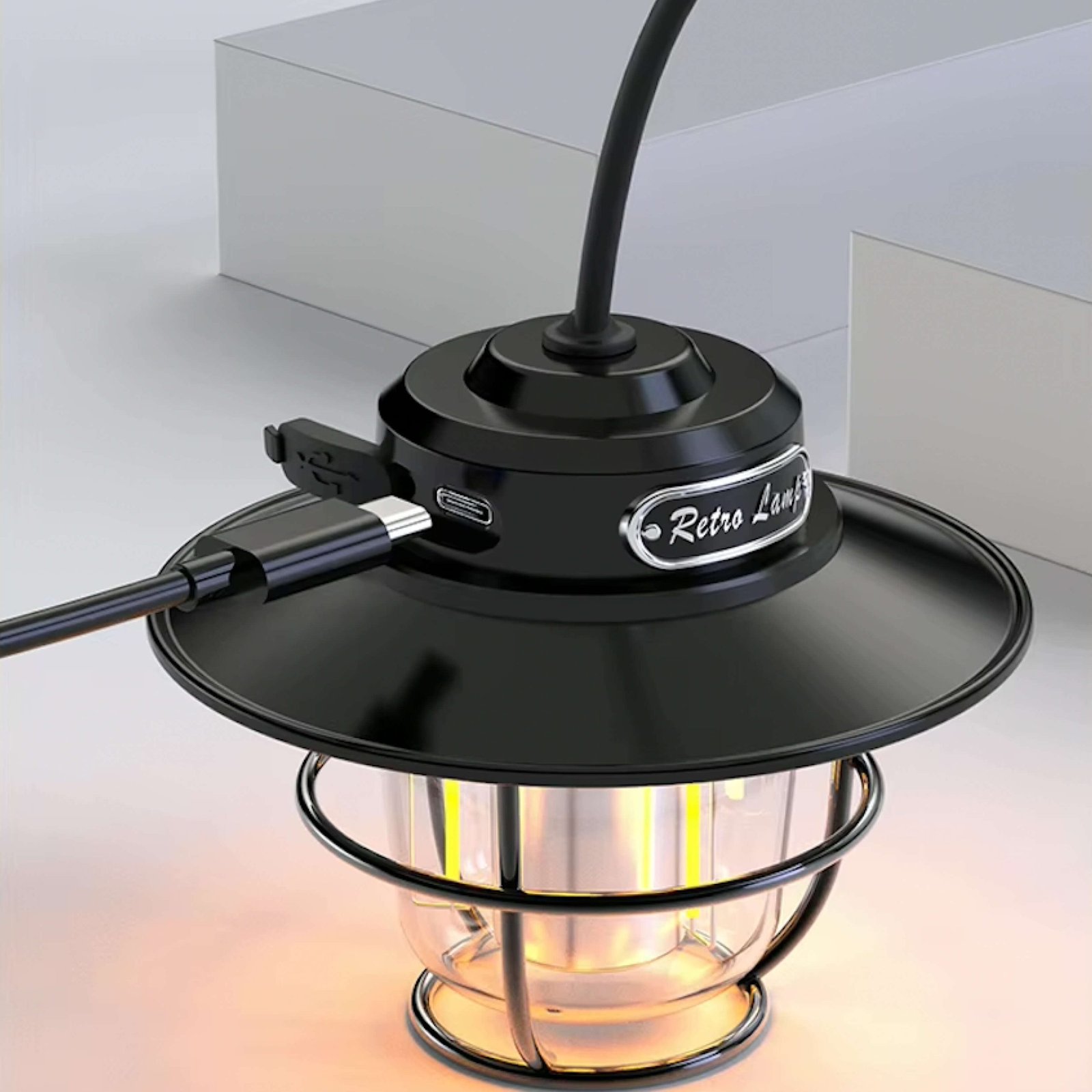 LED Camping Lamp Retro LY 12 Camping Light Portable Waterproof Rechargeable