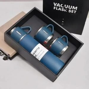 Vacuum Flask with 2 cups Blue